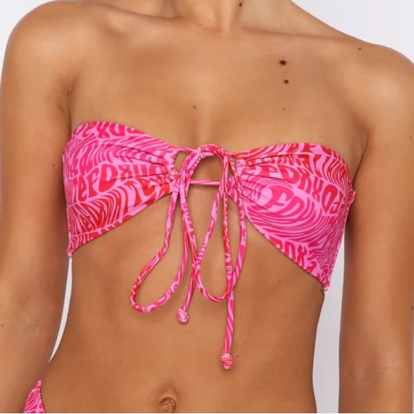 White Fox Summer Sea Bikini Top - Retro Revival - Picture 1 of 6